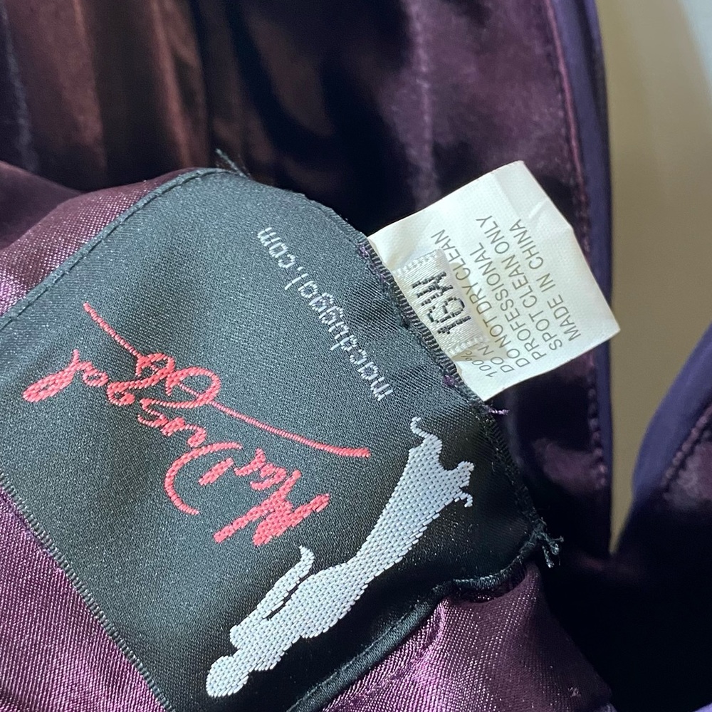 Mac Duggal faux wrap plunge gown - Picture 5 of 7